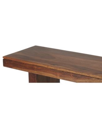 Modern Chunky Solid Wood Bench – Stylish Seating for Living Room & Entryway