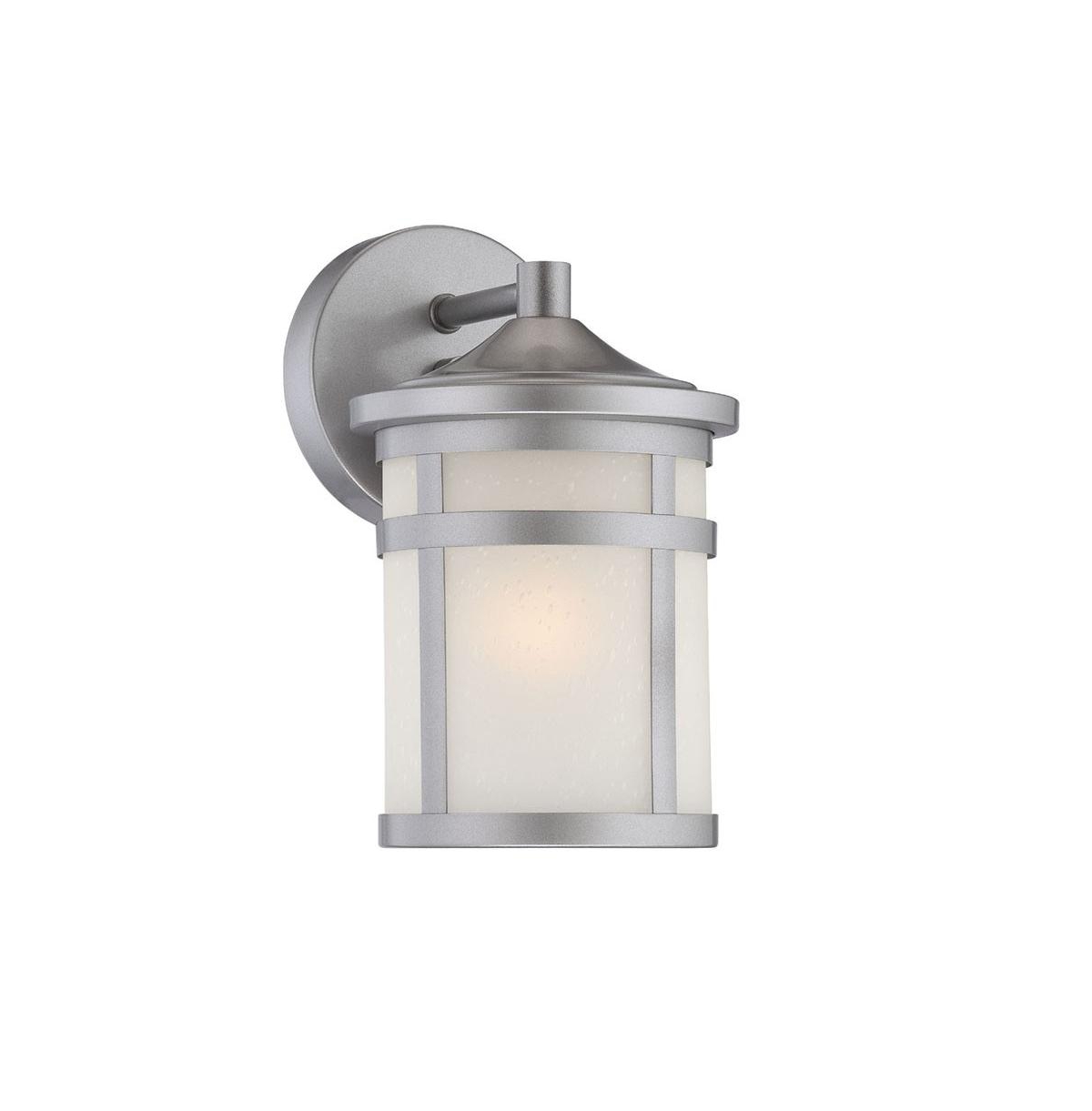 Classic Lantern-Shaped Wall Sconce for Outdoor and Indoor Lighting - Silver