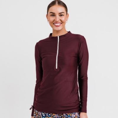 Women's Half-Zip Nora Swim Top