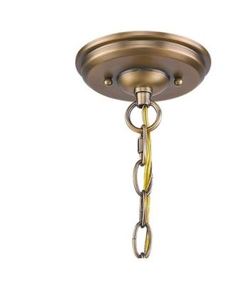 Lincoln 4-Light Antique Brass Hanging Light