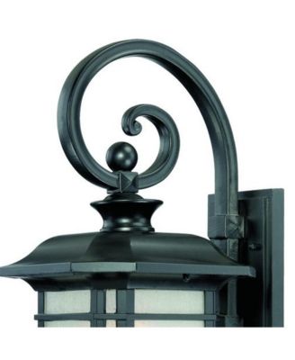 Classic Frosted Linen Glass Lantern Wall Lamp for Living Room or Garden