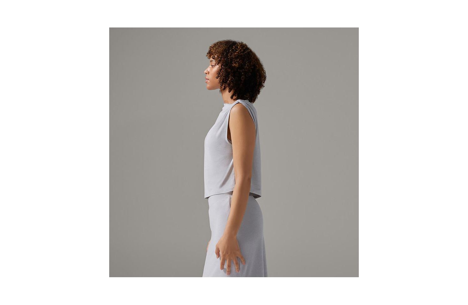 Women's Brushed Tec Knit Asymmetrical Tee