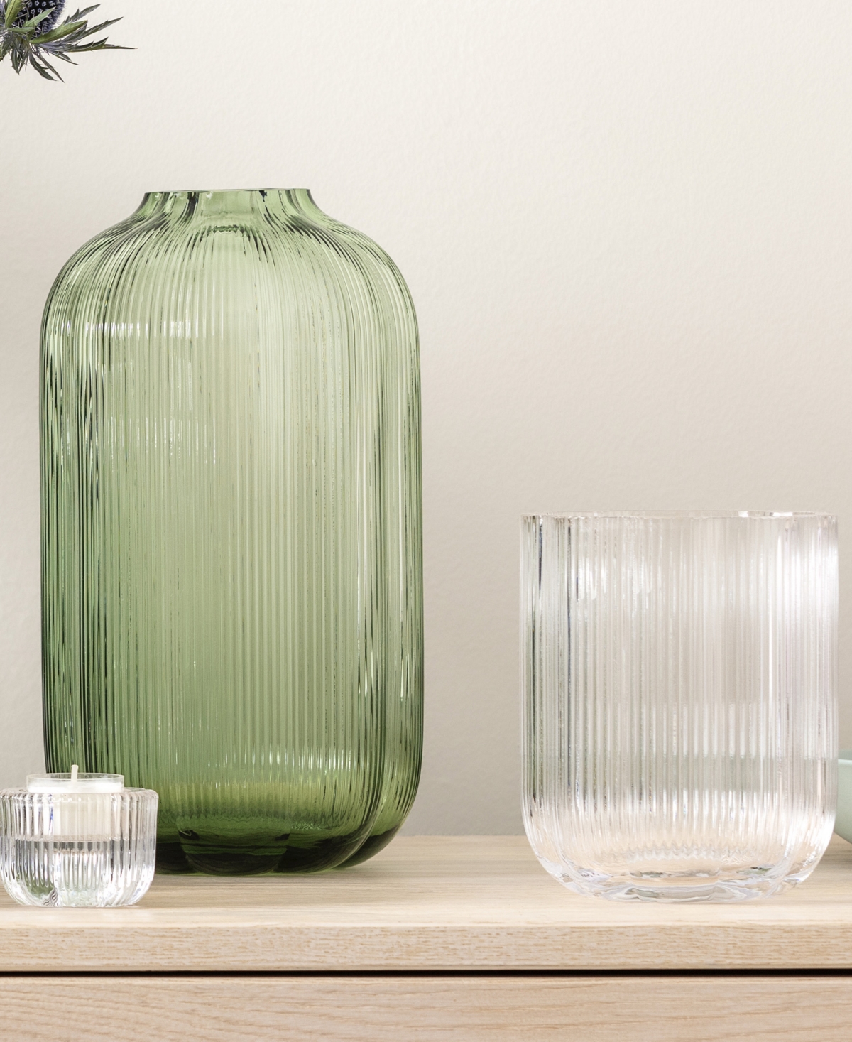 Villeroy & Boch Fleur Glass Votive & Taper Candleholder