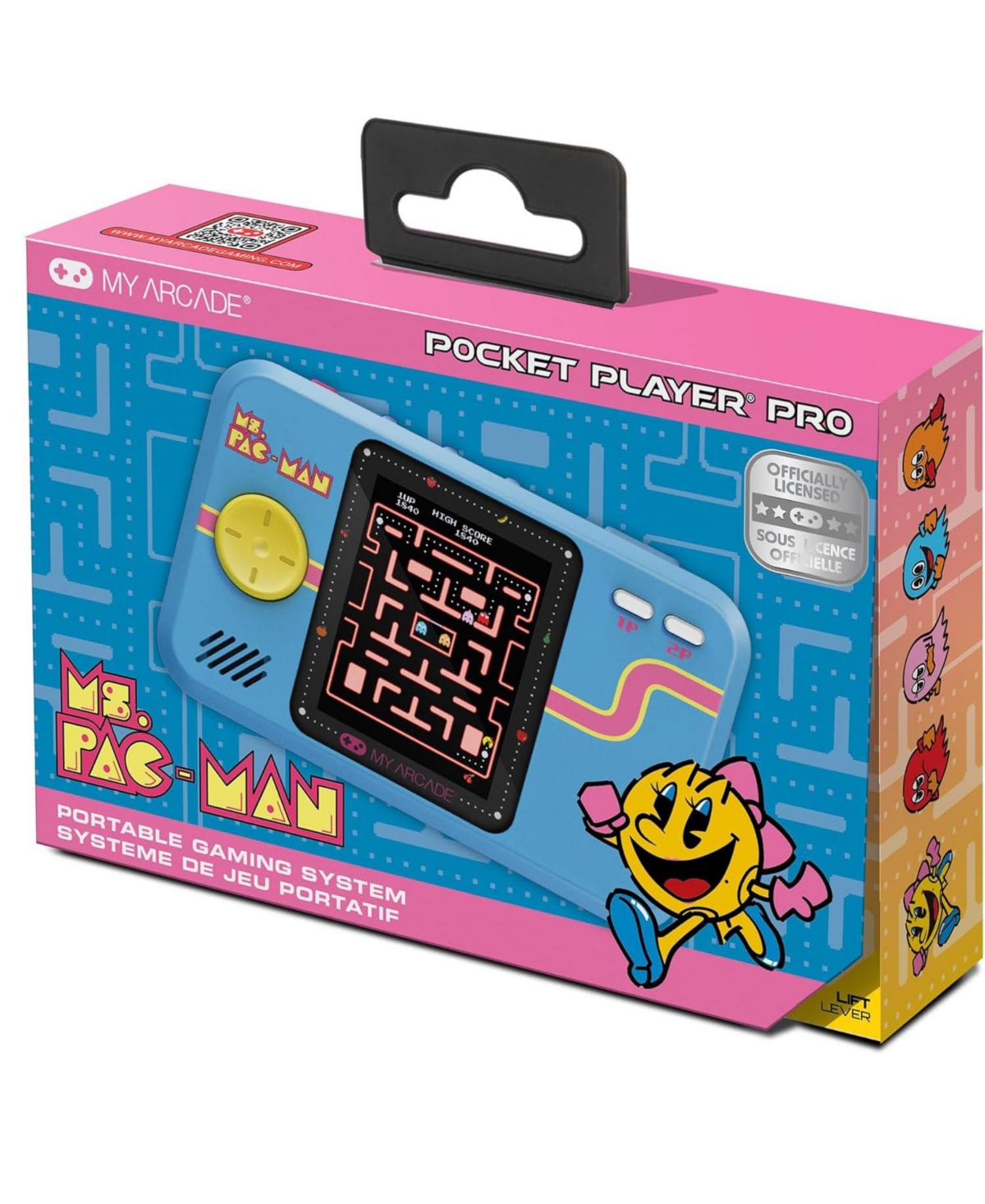 Pocket Player Pro Ms.pac-man Portable Gaming System