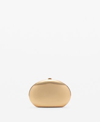 MANGO - Women's Metallic Clutch Handbag