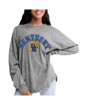 Gameday Couture - Women's Gray Kentucky Wildcats Faded Wash Pullover Sweatshirt