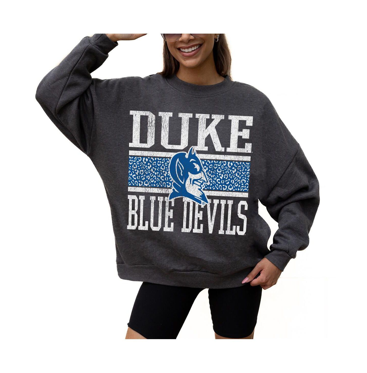 Женская толстовка Gameday Couture Charcoal Duke Blue Devils Premium Fleece Pullover — фото 1