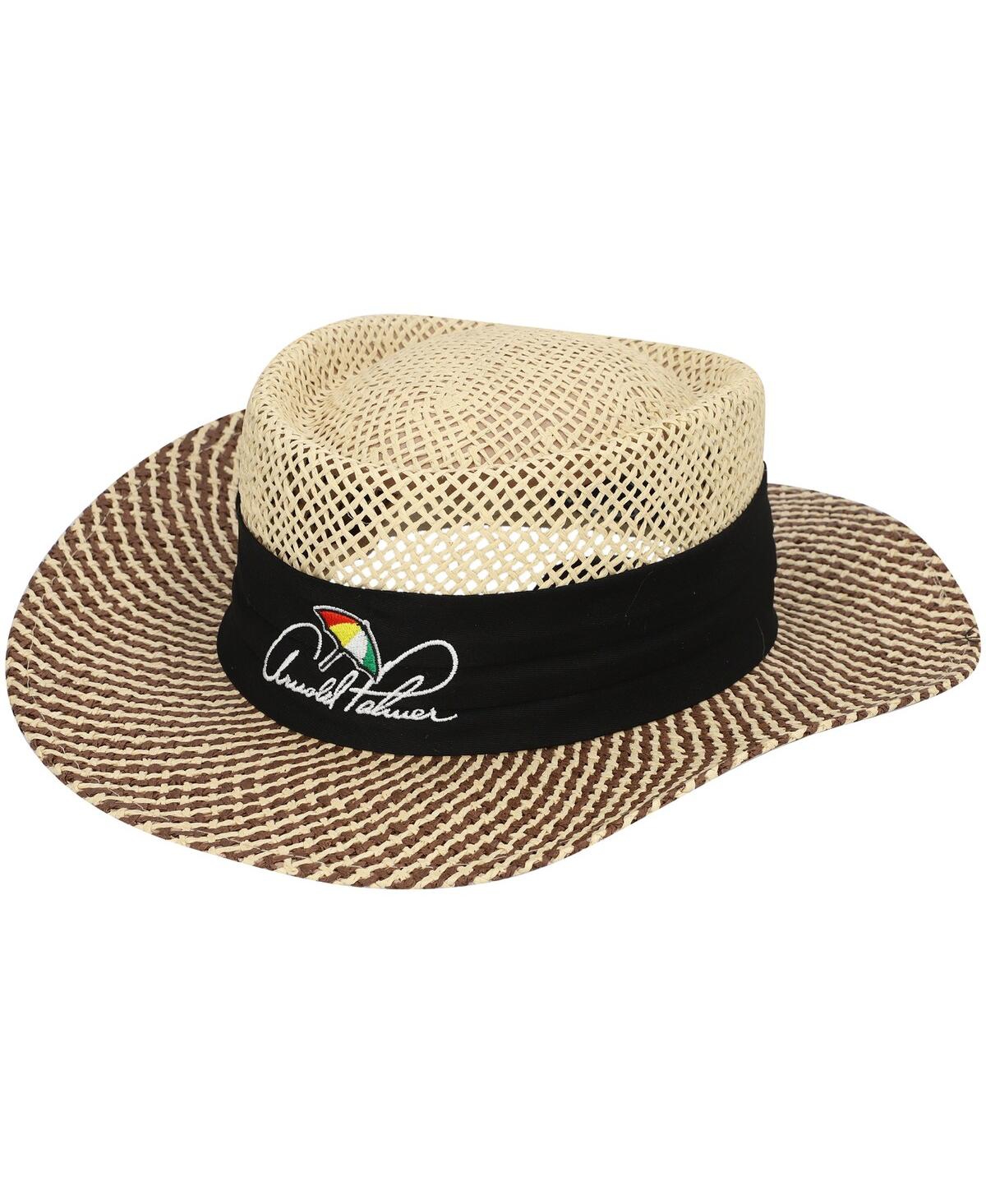 Men's Natural Arnold Palmer Invitational Straw Signature Gambler Hat - Natural