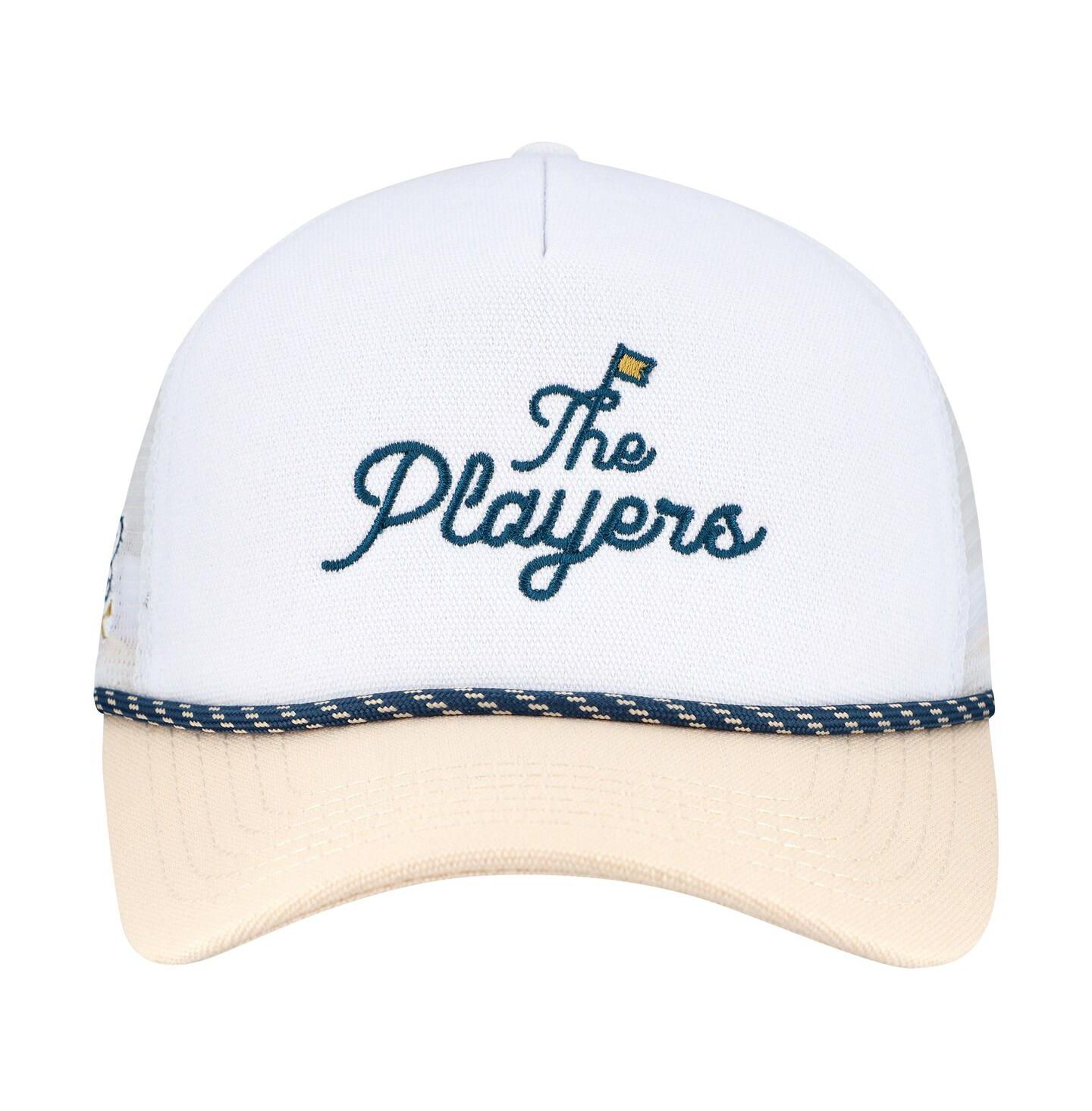 Мужская кепка Barstool Golf White/Tan the Players Nailhead Canvas Rope Adjustable Hat — фото 4