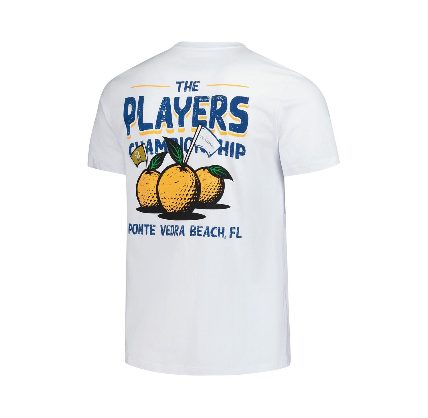 Men's White THE PLAYERS Florida Orange Garment Dyed T-Shirt
