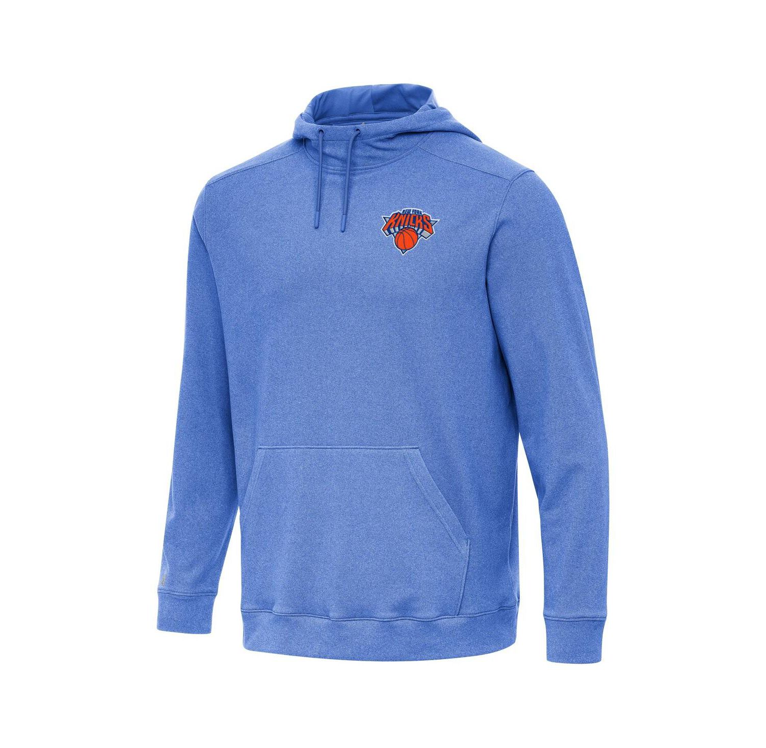 Men's Heather Blue New York Knicks Cloud Pullover Hoodie