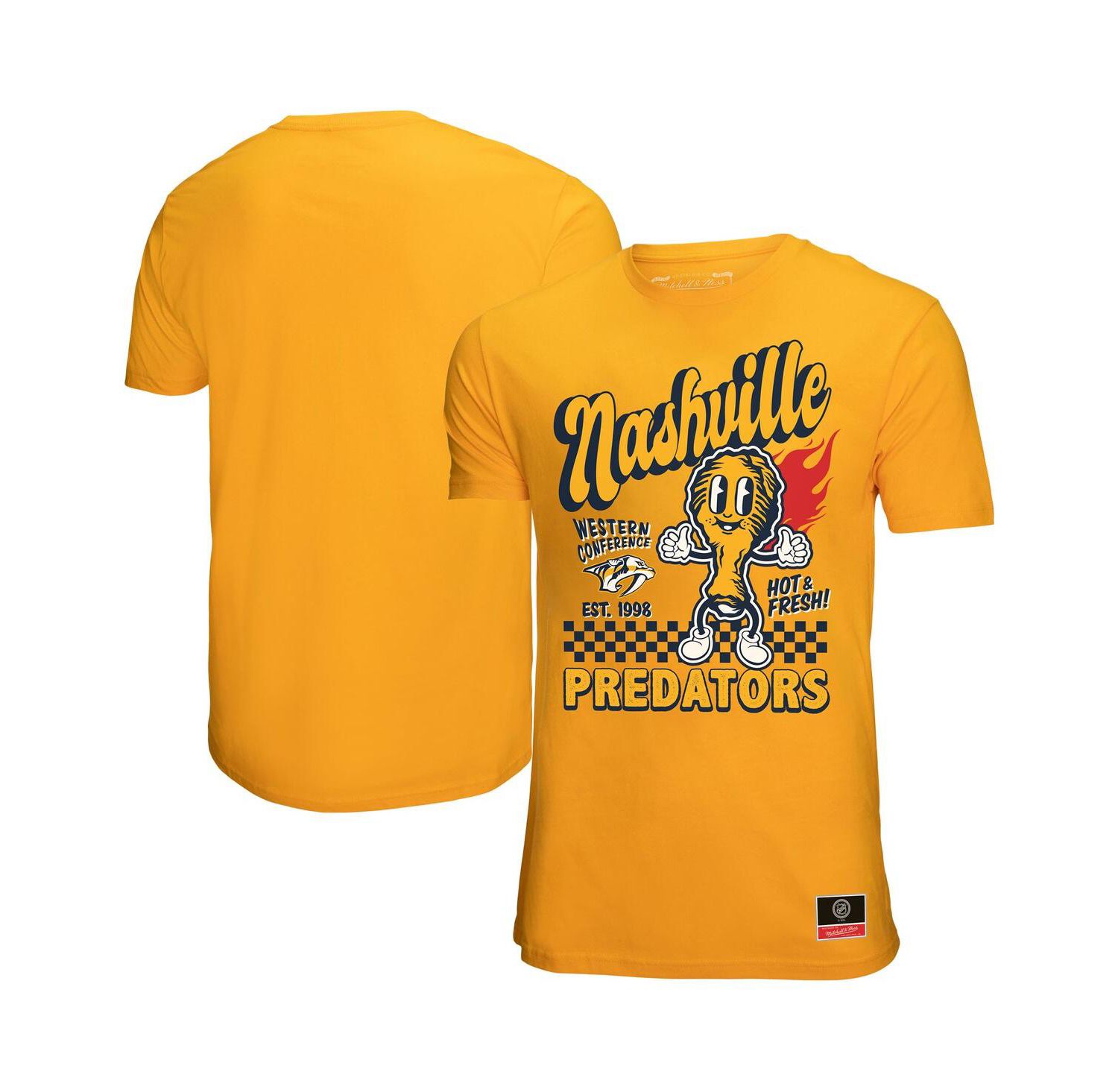 Men's Gold Nashville Predators Local Food T-Shirt