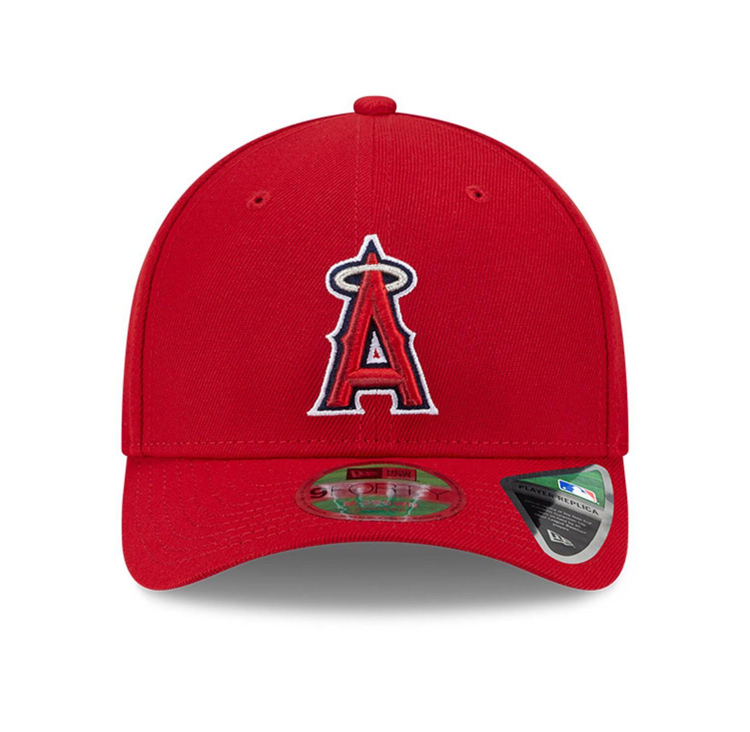 Men's Red Los Angeles Angels Player Replica 9FORTY Adjustable Hat