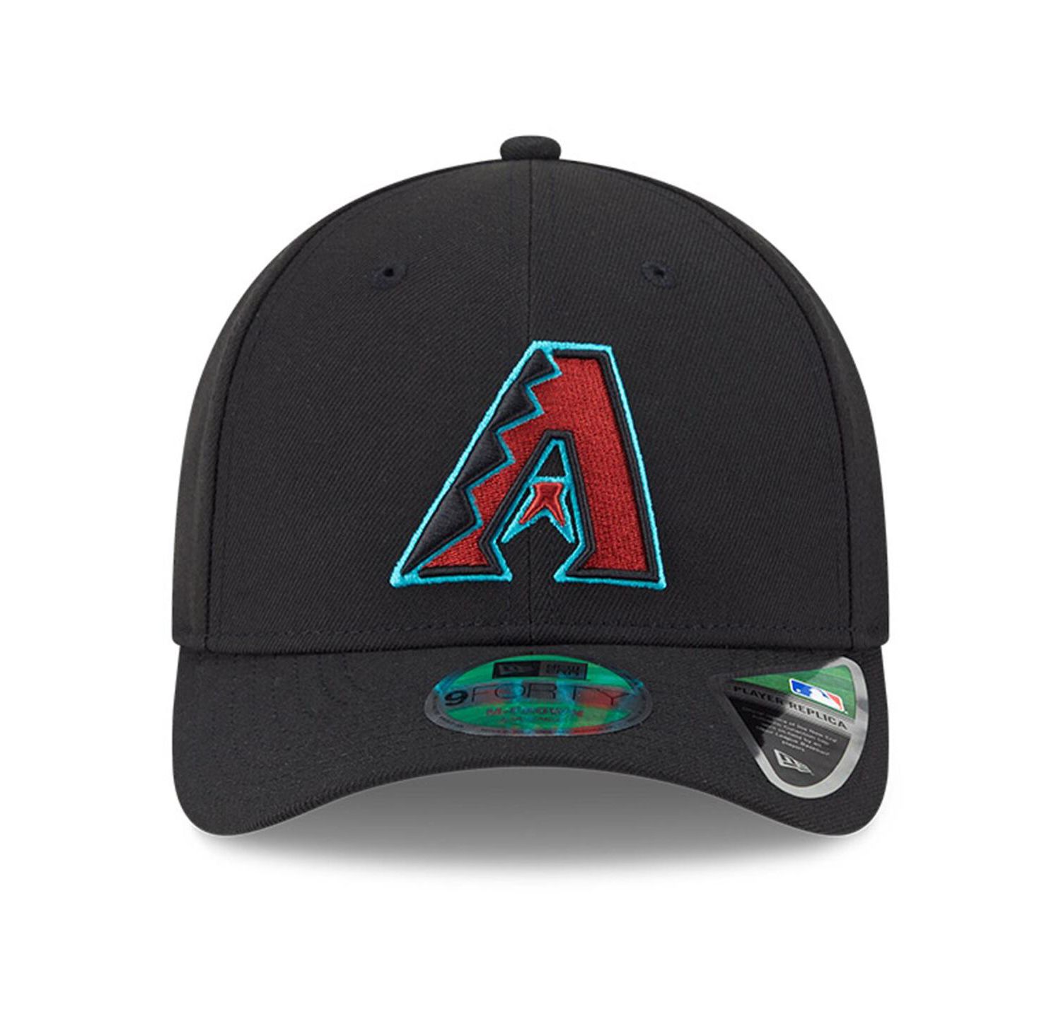 Men's Black Arizona Diamondbacks Player Replica 9FORTY Adjustable Hat