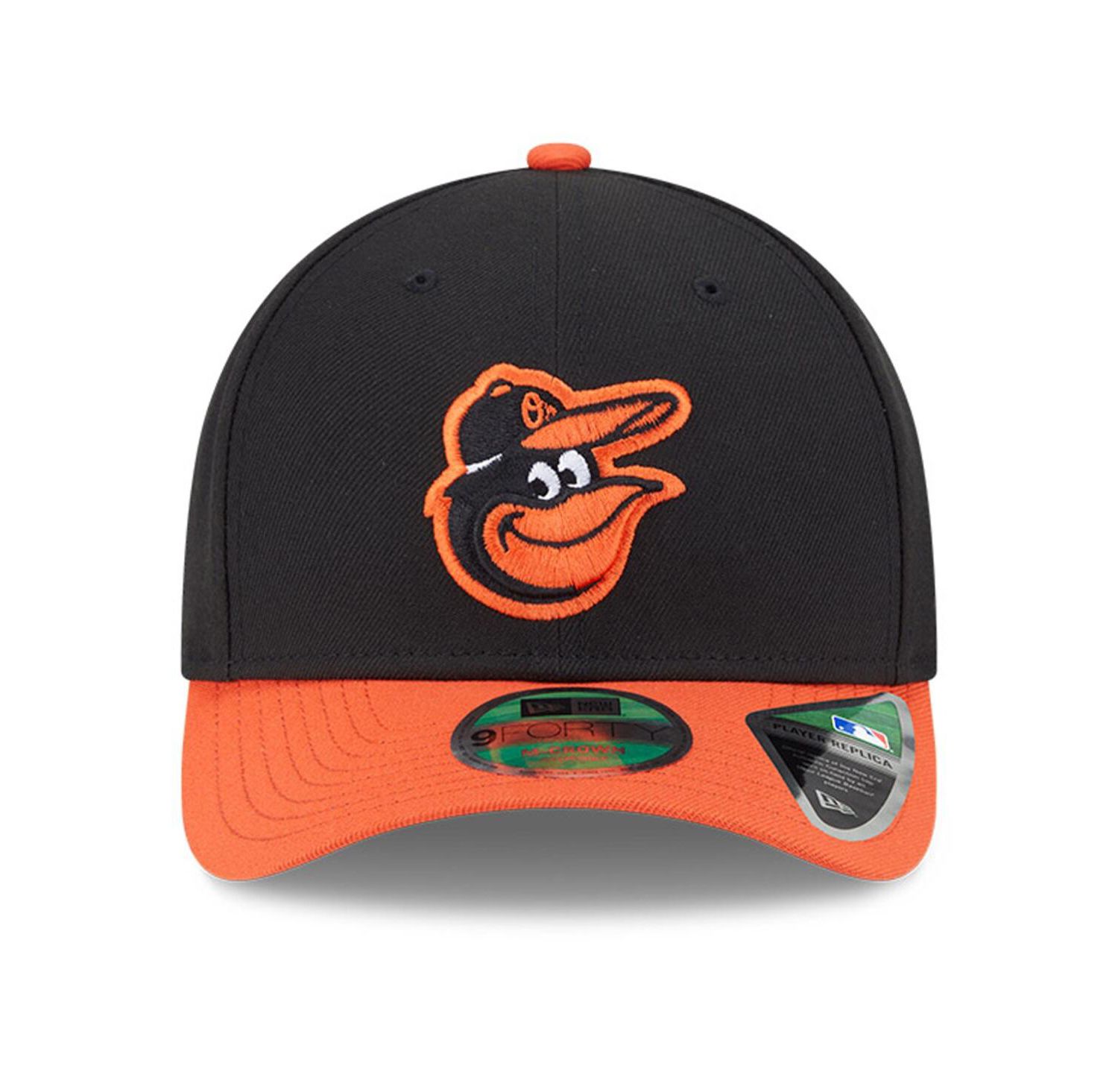 Men's Black Baltimore Orioles Player Replica 9FORTY Adjustable Hat