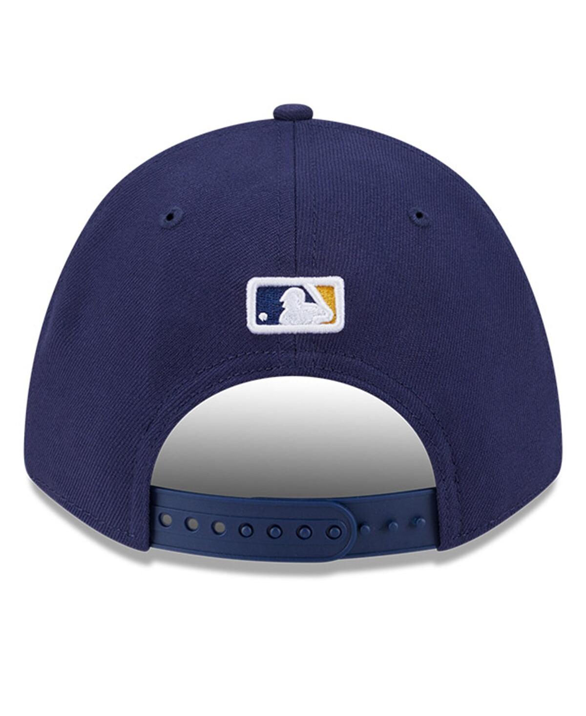 NEW ERA MEN'S NAVY MILWAUKEE BREWERS PLAYER REPLICA 9FORTY ADJUSTABLE HAT 