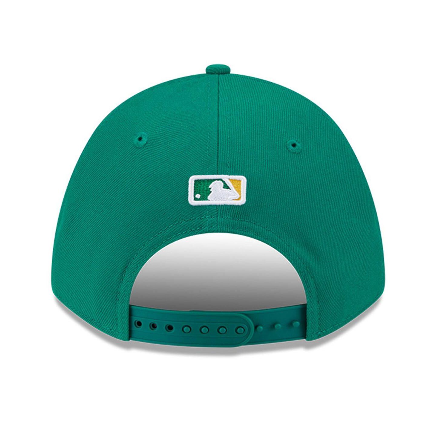 Мужская кепка New Era Kelly Green Athletics Player Replica 9FORTY Adjustable Hat — фото 3