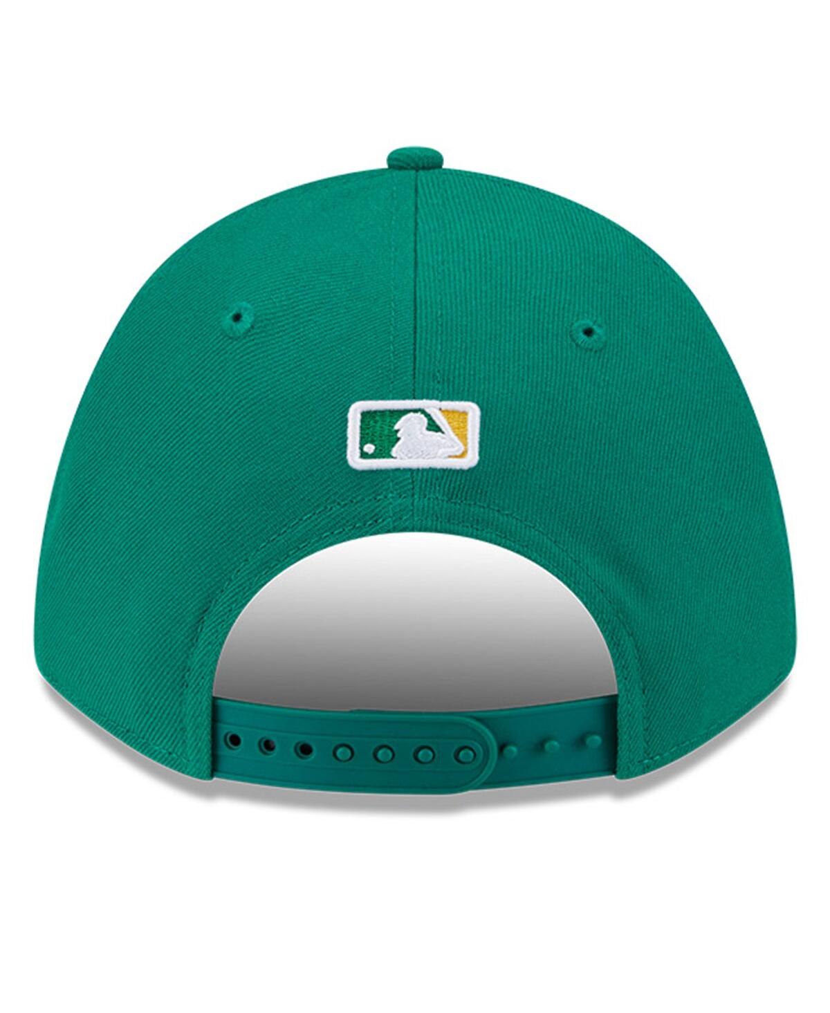 NEW ERA MEN'S KELLY GREEN ATHLETICS PLAYER REPLICA 9FORTY ADJUSTABLE HAT 