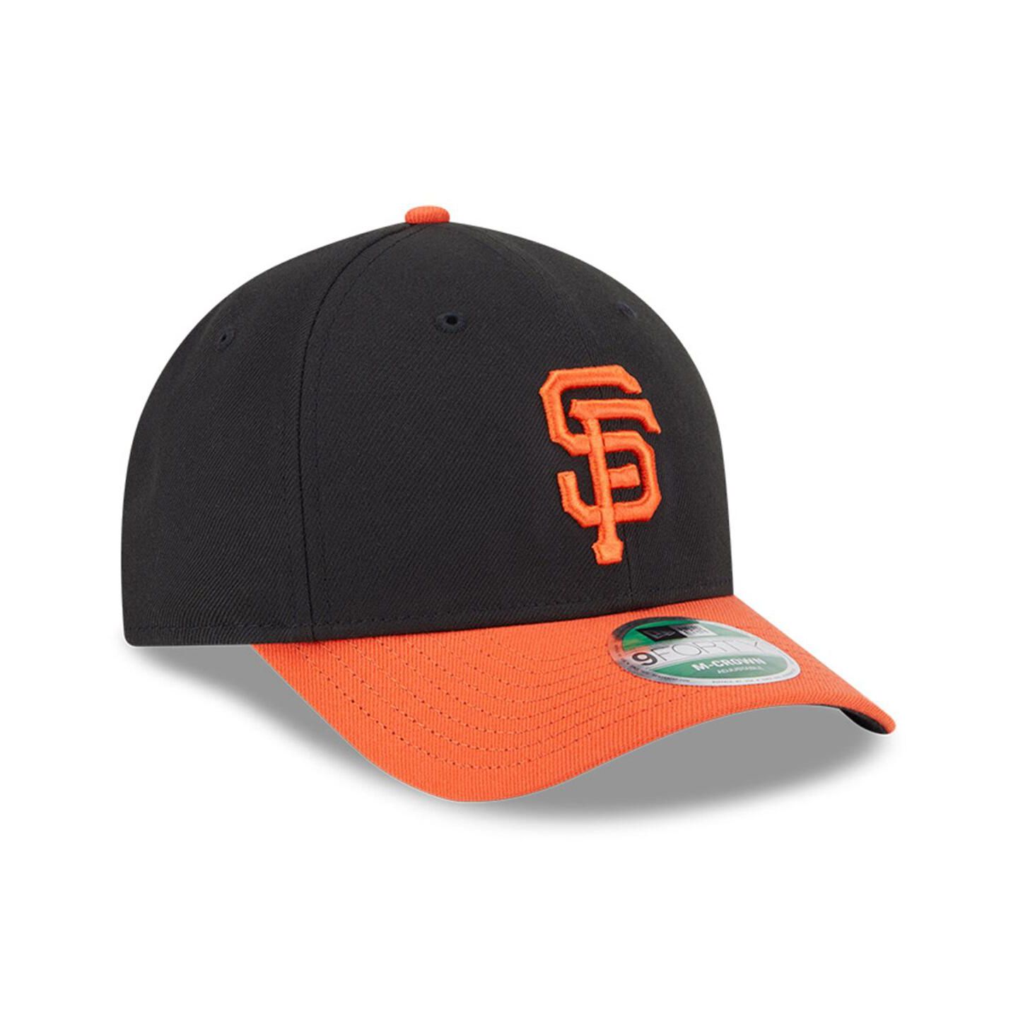 Мужская кепка New Era Black/Orange San Francisco Giants Player Replica 9FORTY Adjustable Hat — фото 5