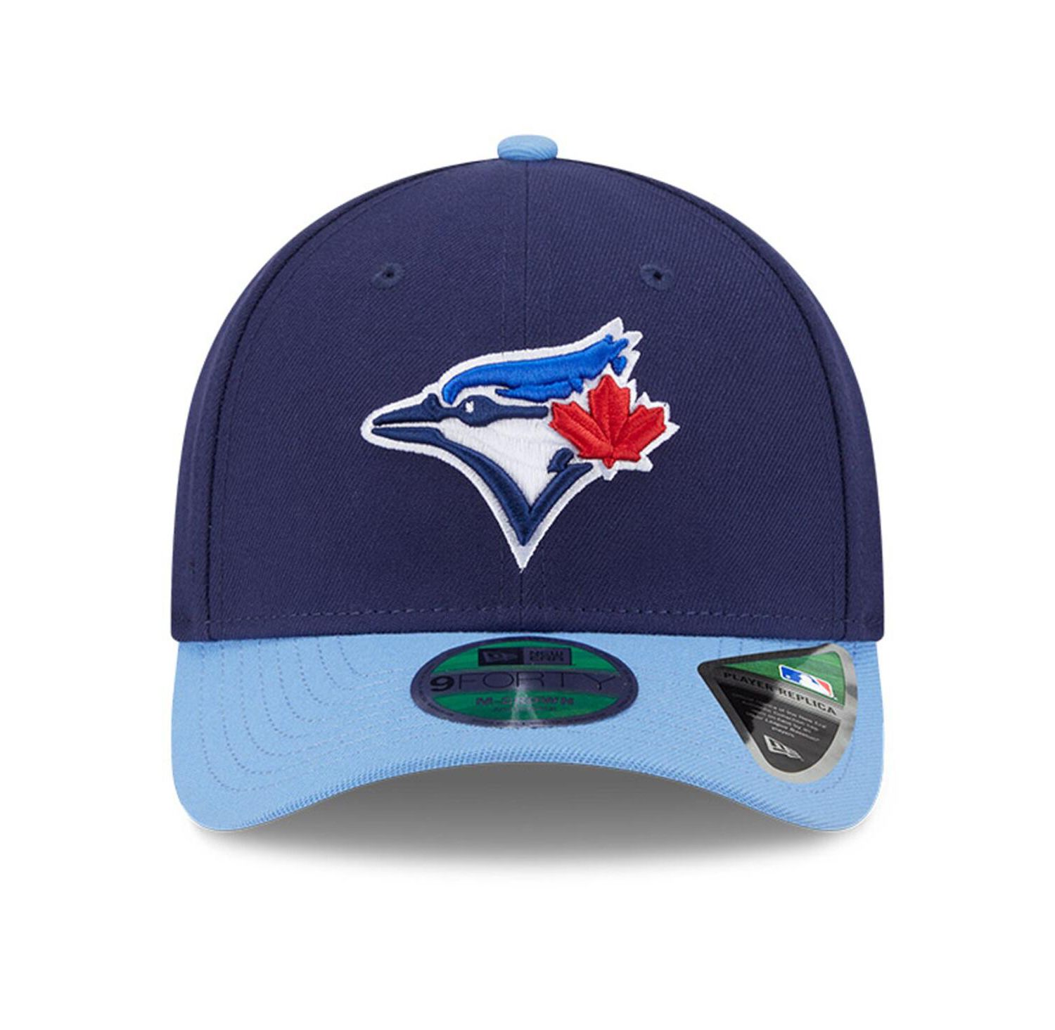 Men's Navy/Powder Blue Toronto Blue Jays Player Replica 9FORTY Adjustable Hat