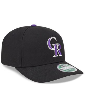 Men's Black Colorado Rockies Player Replica 9SEVENTY Adjustable Hat