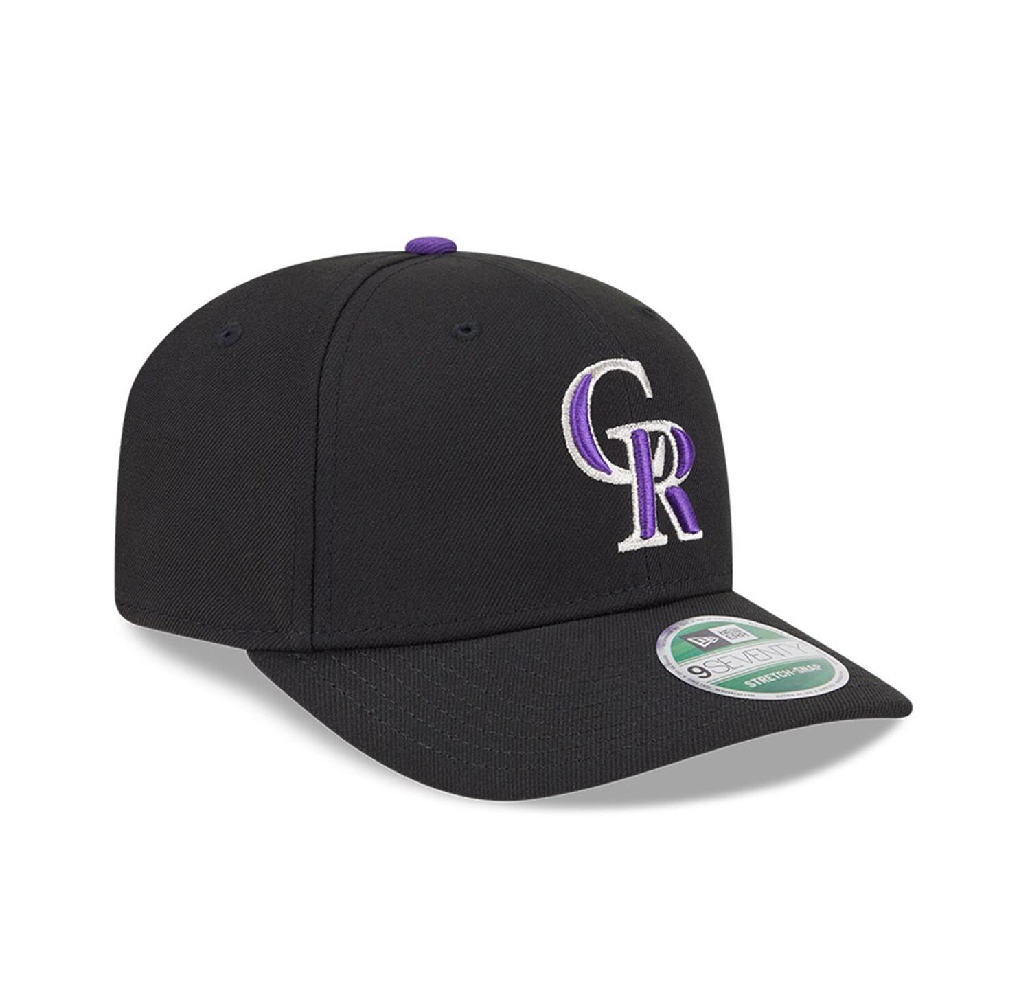 Men's Black Colorado Rockies Player Replica 9SEVENTY Adjustable Hat