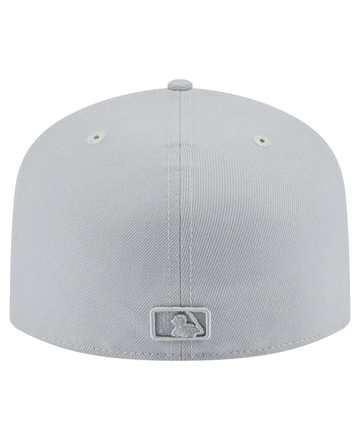 New Era Men's Gray Chicago Cubs Colorpack 59fifty Fitted Hat In Gray