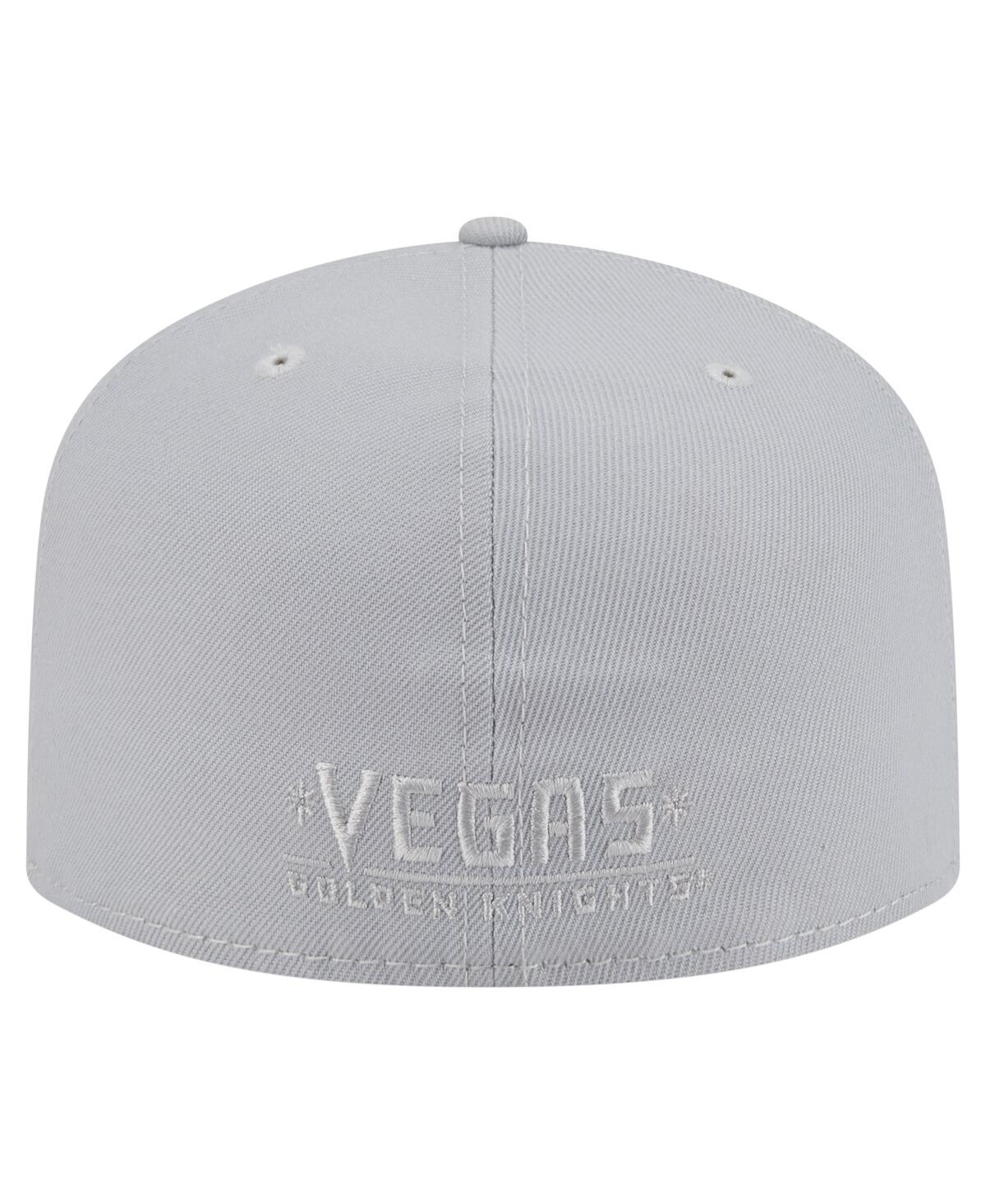 New Era Men's Gray Vegas Golden Knights Color Pack A-frame 59fifty Fitted Hat In Gray