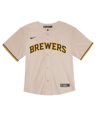 Toddler Christian Yelich Cream Milwaukee Brewers Home Game Jersey