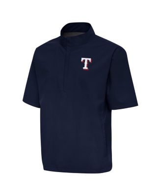 Antigua - Men's Navy Texas Rangers Brisk Quarter-Zip Wind Shirt