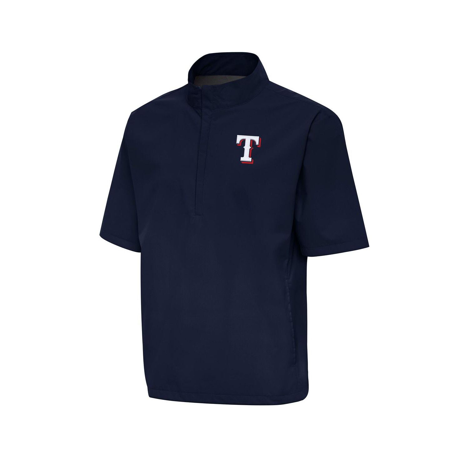 Men's Navy Texas Rangers Brisk Quarter-Zip Wind Shirt