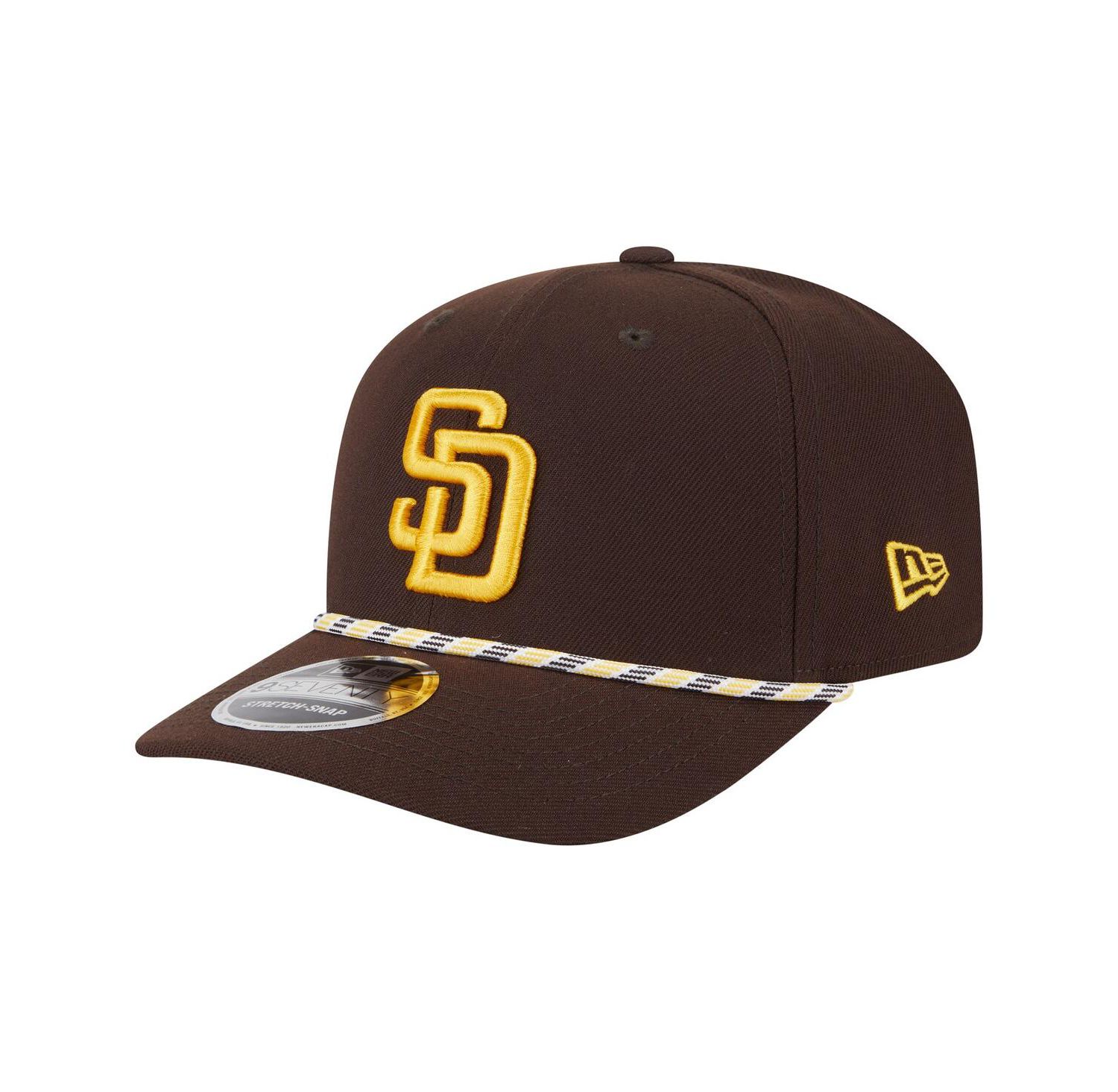 Men's Brown San Diego Padres Multi-Rope 9SEVENTY Stretch-Snap Hat