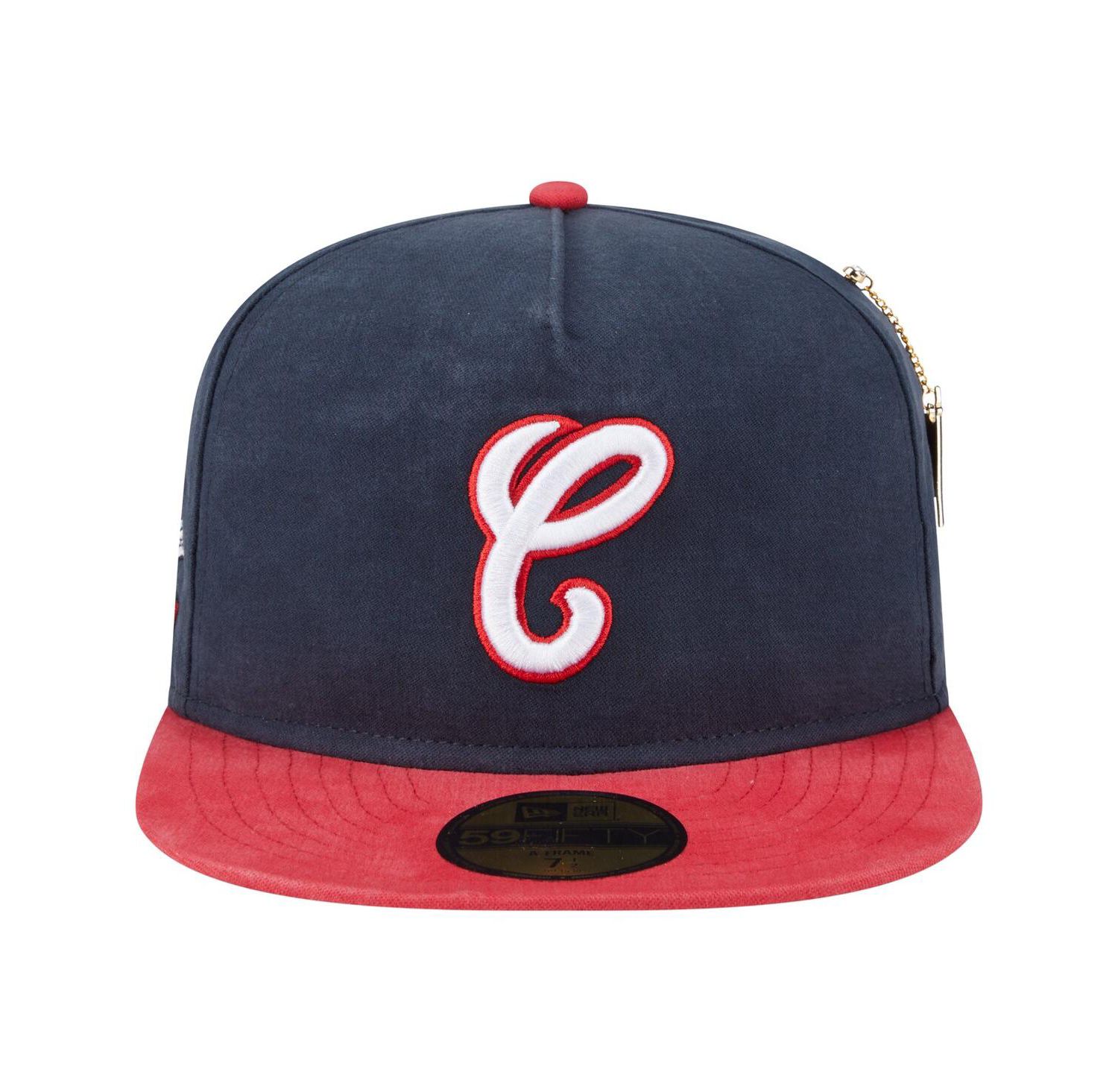 Men's Navy Chicago White Sox Championship Side Flag A-Frame 59FIFTY Fitted Hat