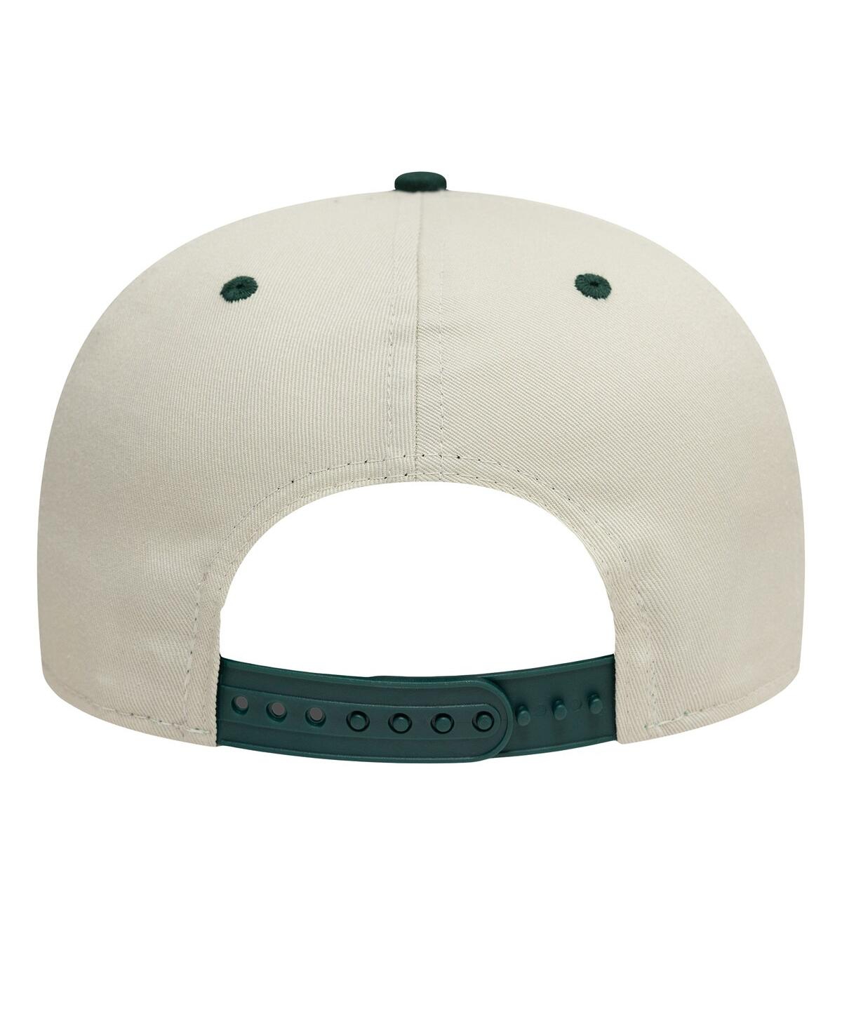 NEW ERA MEN'S TAN AS ROMA CONTRAST VISOR 9FIFTY ADJUSTABLE HAT 