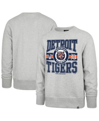 '47 Brand - Men's Gray Detroit Tigers Letters Headline Pullover Sweatshirt