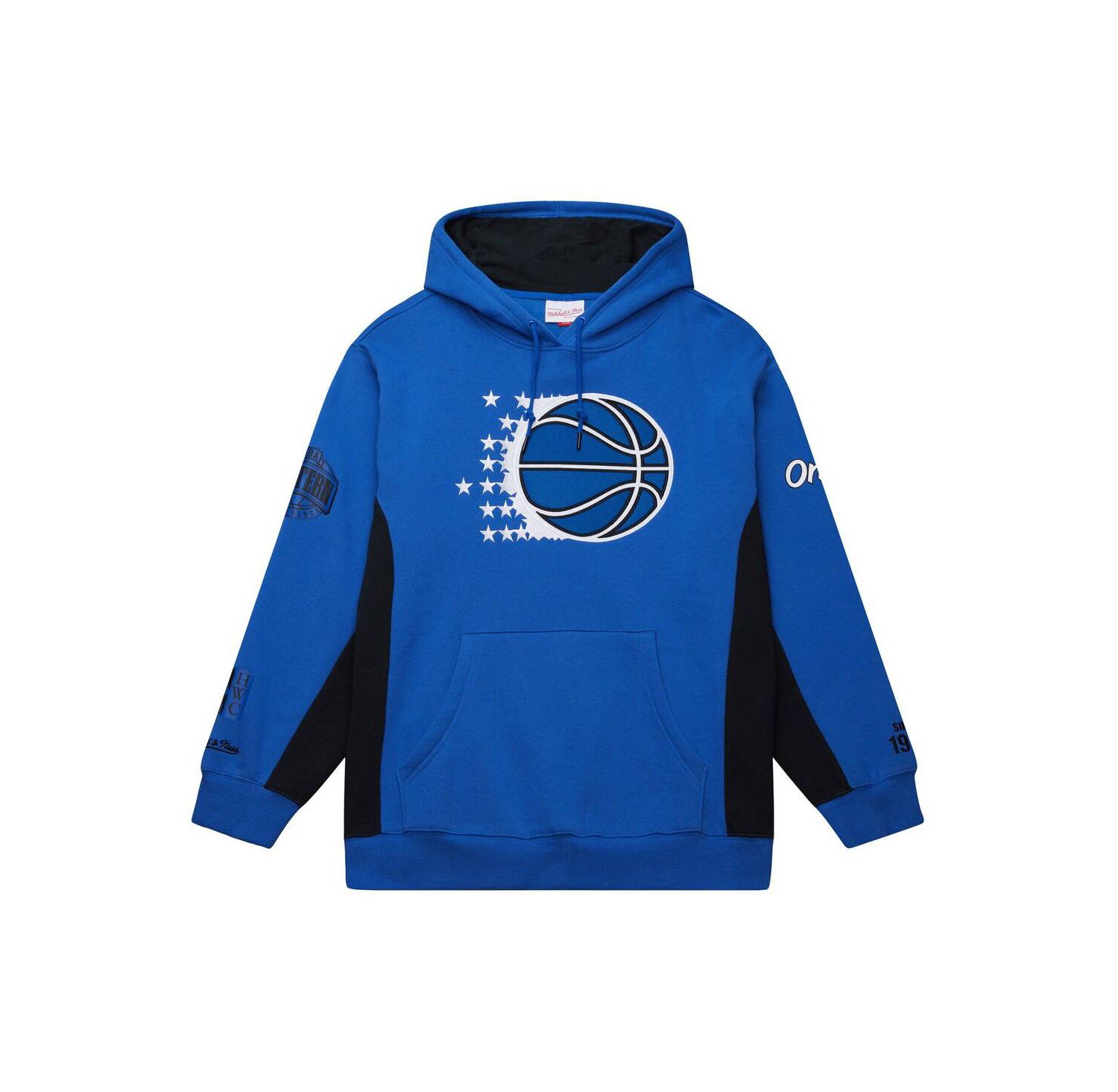 Men's Blue Orlando Magic Hardwood Classics Team Origins Fleece Pullover Hoodie