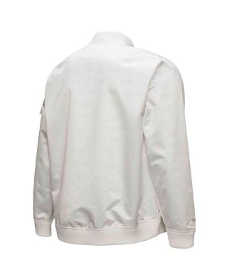 Men's White Memphis Grizzlies Hardwood Classics Nights Team Leader Satin Full-Zip Jacket