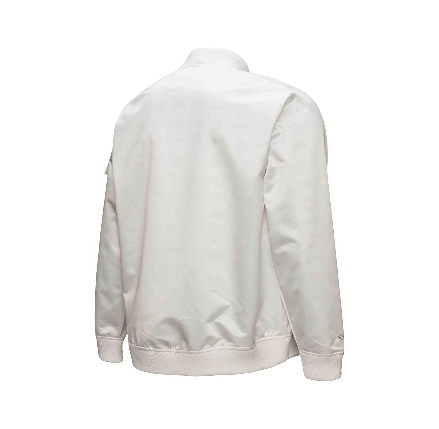 Men's White Memphis Grizzlies Hardwood Classics Nights Team Leader Satin Full-Zip Jacket