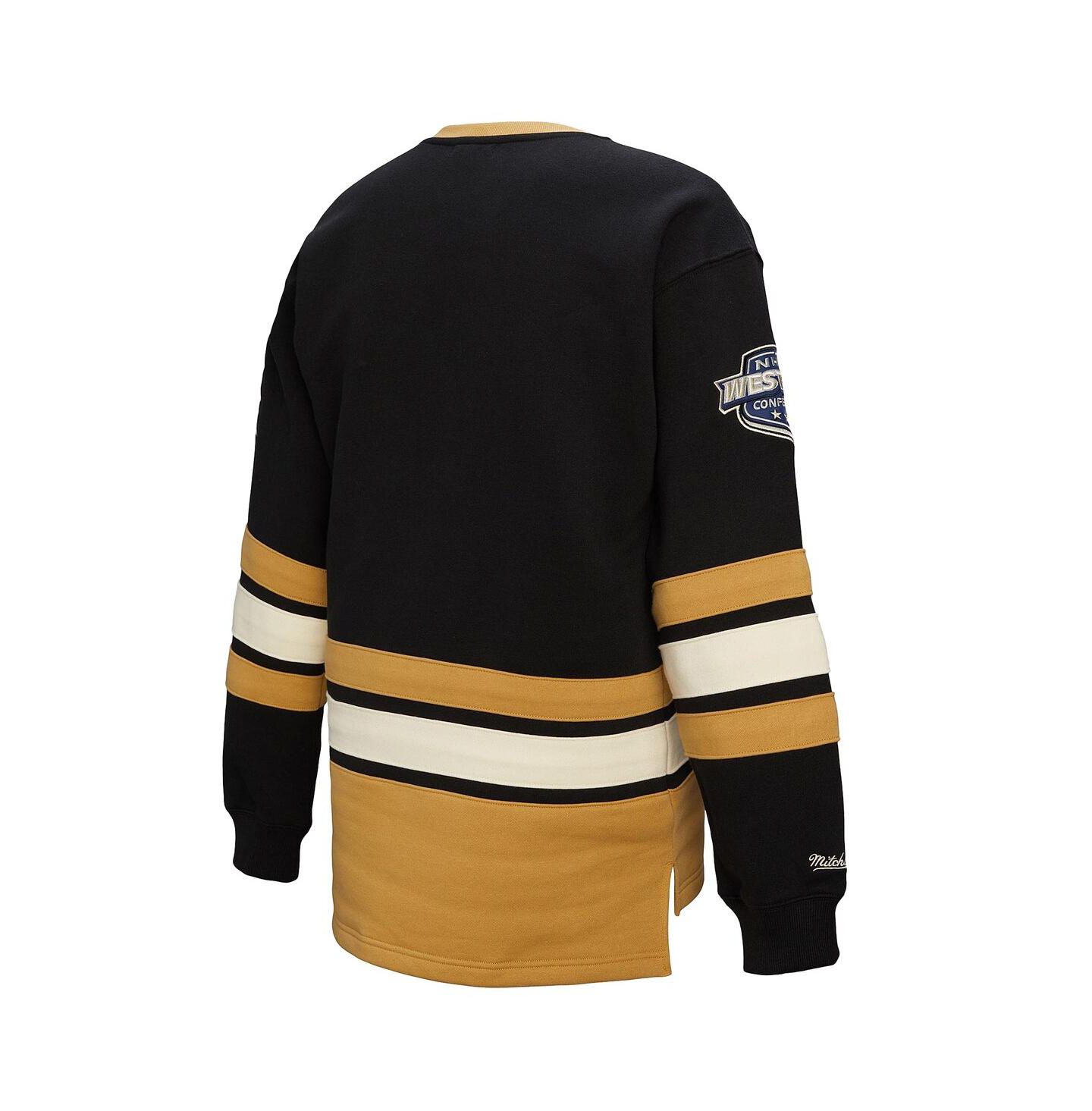 Женская толстовка Mitchell & Ness Black Vegas Golden Knights Heritage Lace-Up Pullover — фото 4