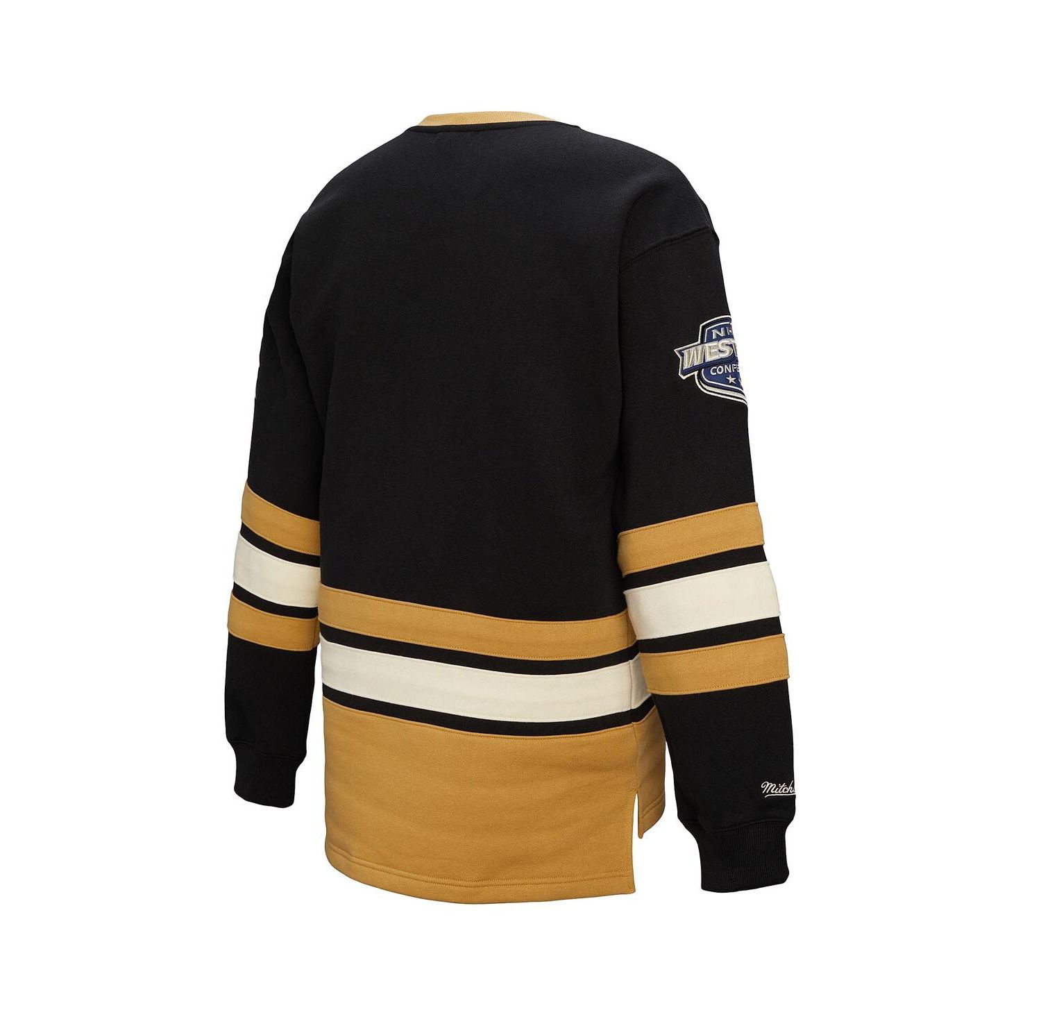 Women's Black Vegas Golden Knights Heritage Lace-Up Pullover Sweatshirt