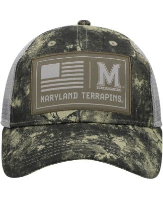 Men's Camo Maryland Terrapins Freedom Collection Blitzing Performance Trucker Hat