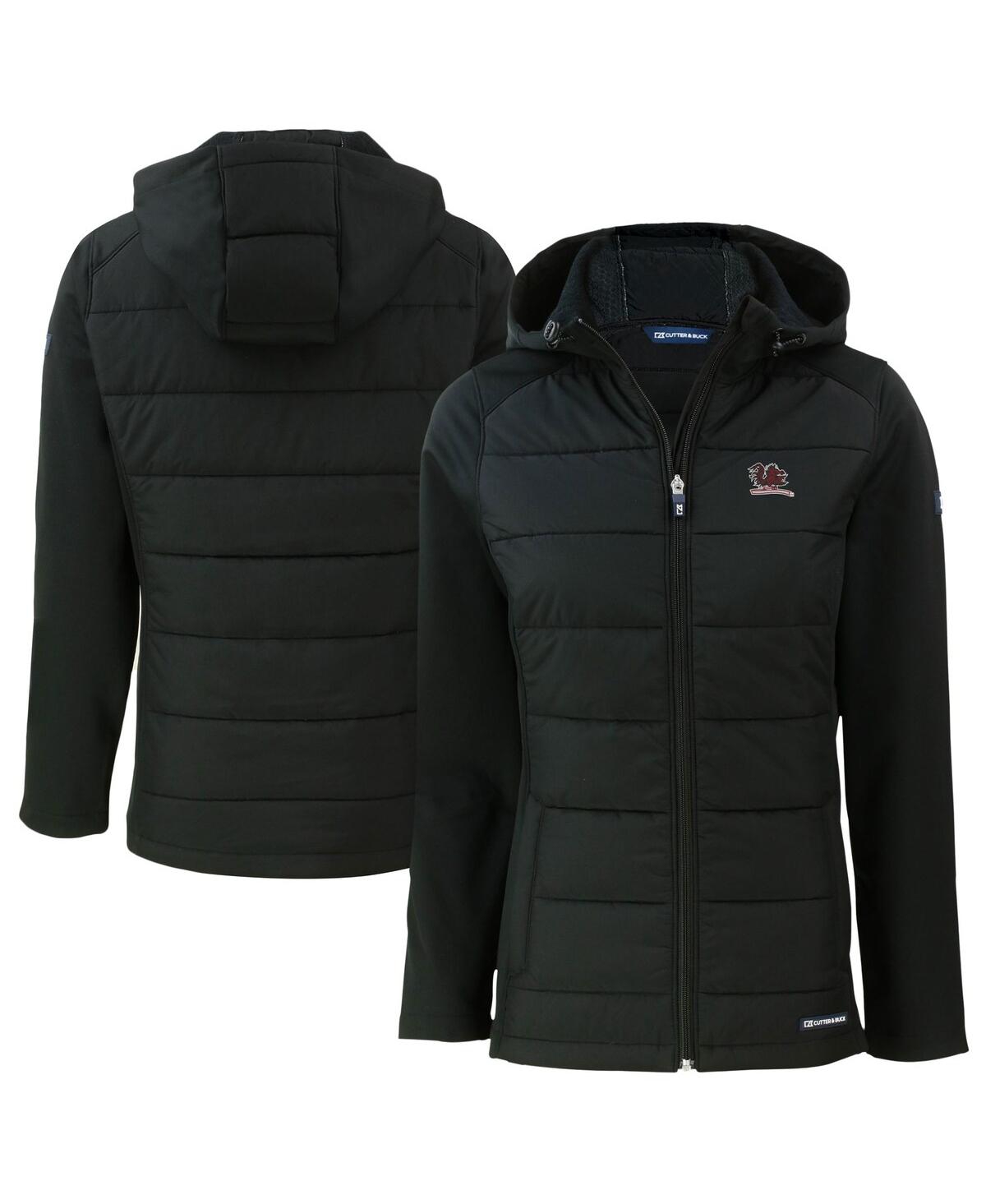 Women's Black South Carolina Gamecocks Vault Evoke Hybrid Eco Softshell Full-Zip Hooded Jacket - Black
