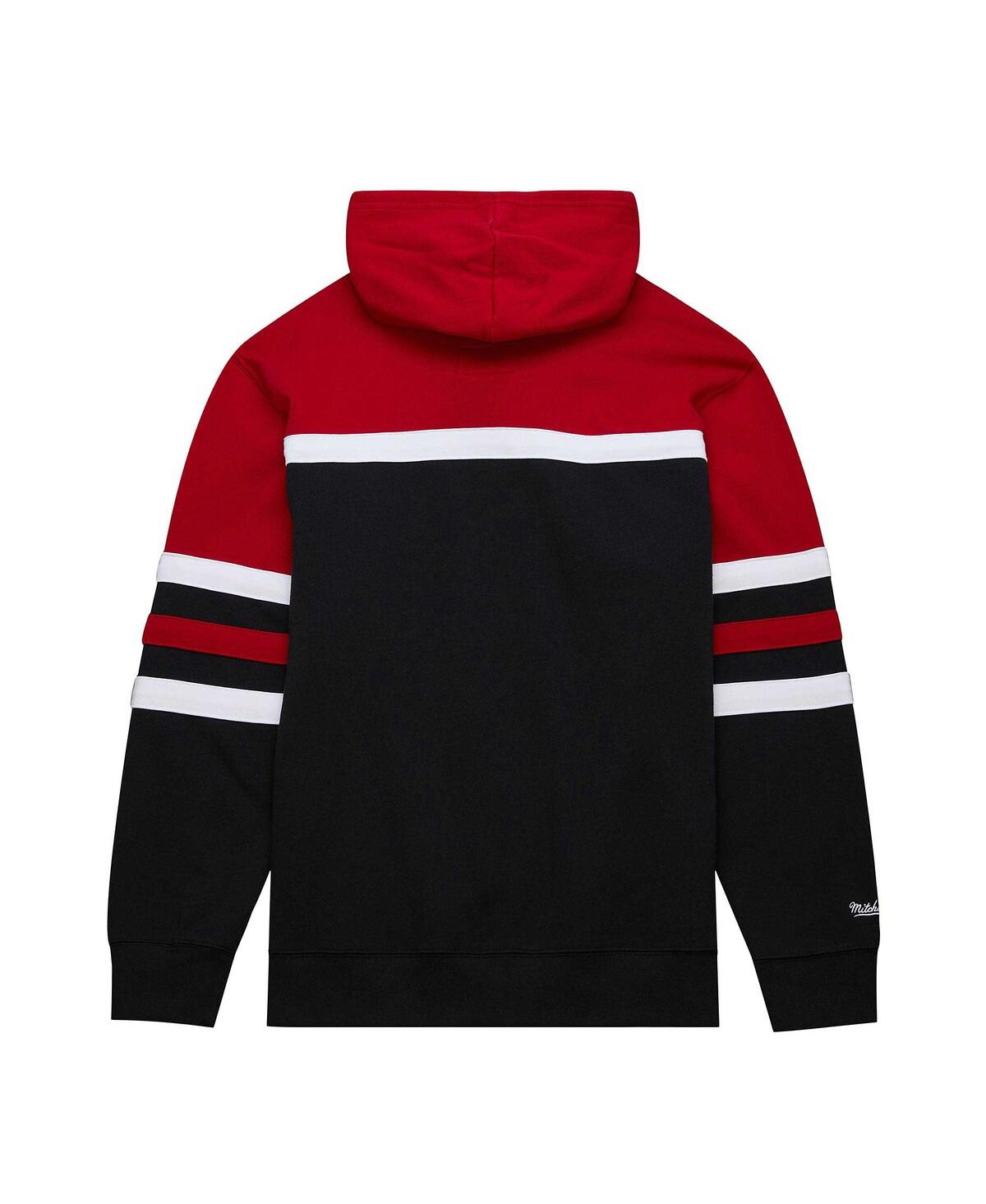 Mitchell & Ness Men's Black Philadelphia 76ers Big Tall Hardwood Classics Head Coach Pullover Hoodie In Black