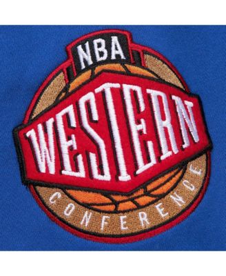 Men's Royal Golden State Warriors Chainstitch Applique Vintage Heavyweight Pullover Hoodie