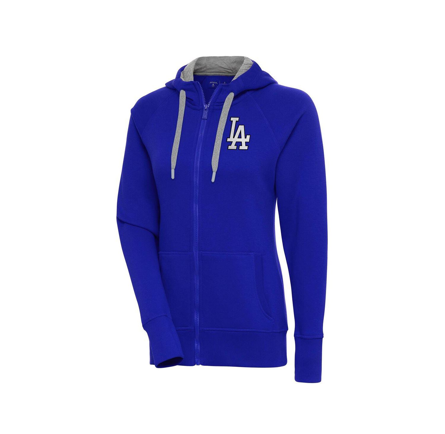 Women's Royal Los Angeles Dodgers Brushed Metallic Victory Full-Zip Hoodie Jacket