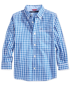 image of Tommy Hilfiger Baxter Gingham Shirt, Toddler Boys
