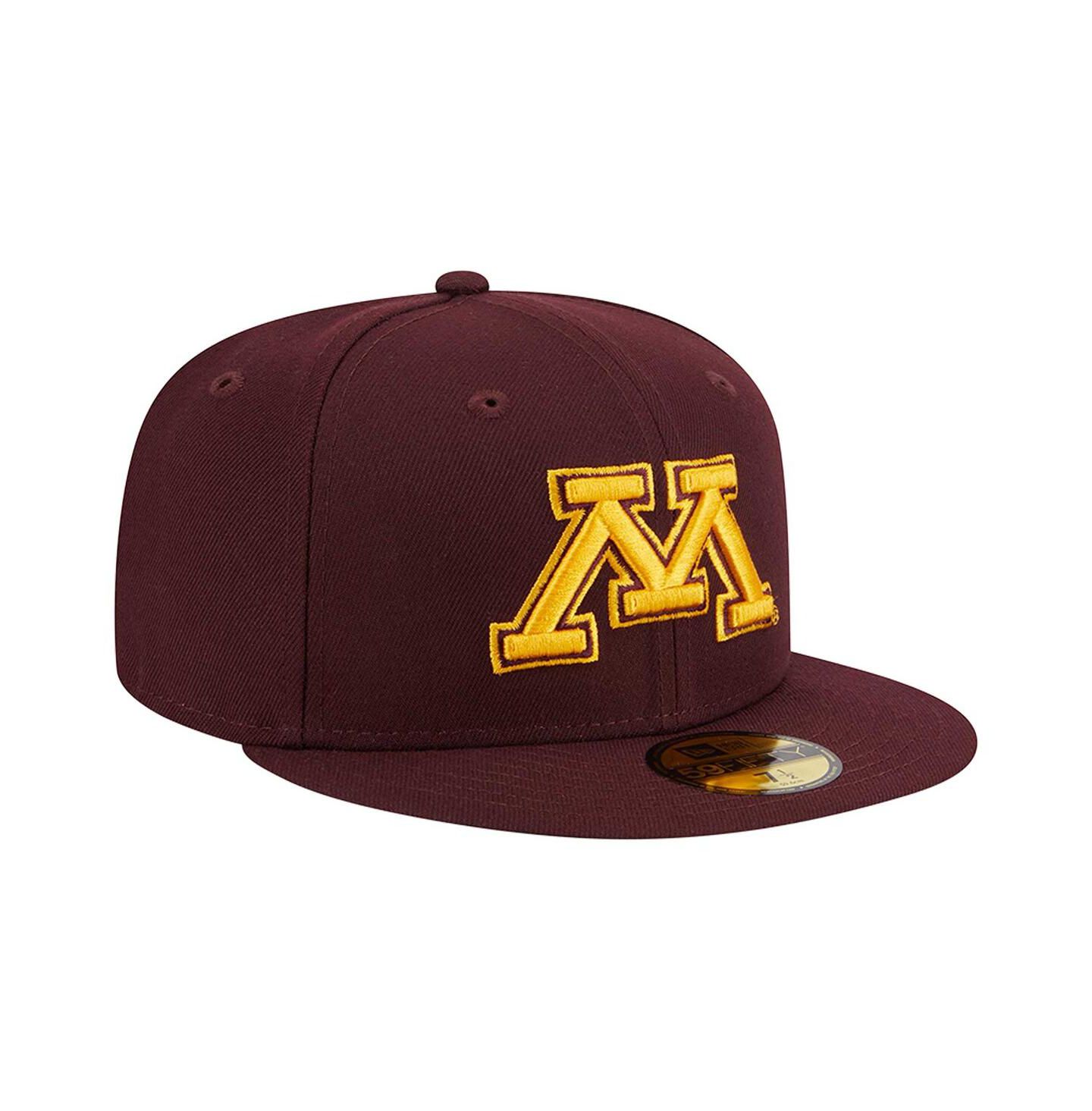 Мужская кепка New Era Maroon Minnesota Golden Gophers 59FIFTY Fitted Hat — фото 4