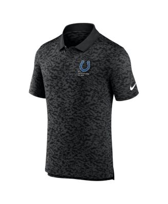 Men's Black Indianapolis Colts Pique Fashion Performance Polo Shirt