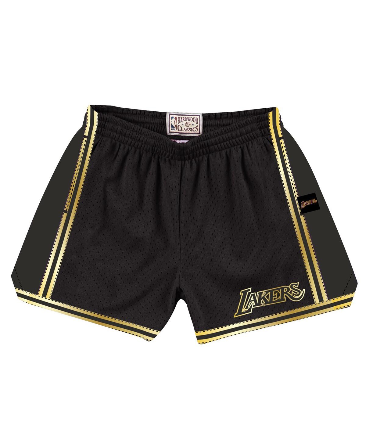 Mitchell & Ness Women's Black Los Angeles Lakers Hardwood Classics Golden Jump Shot Shorts In Black