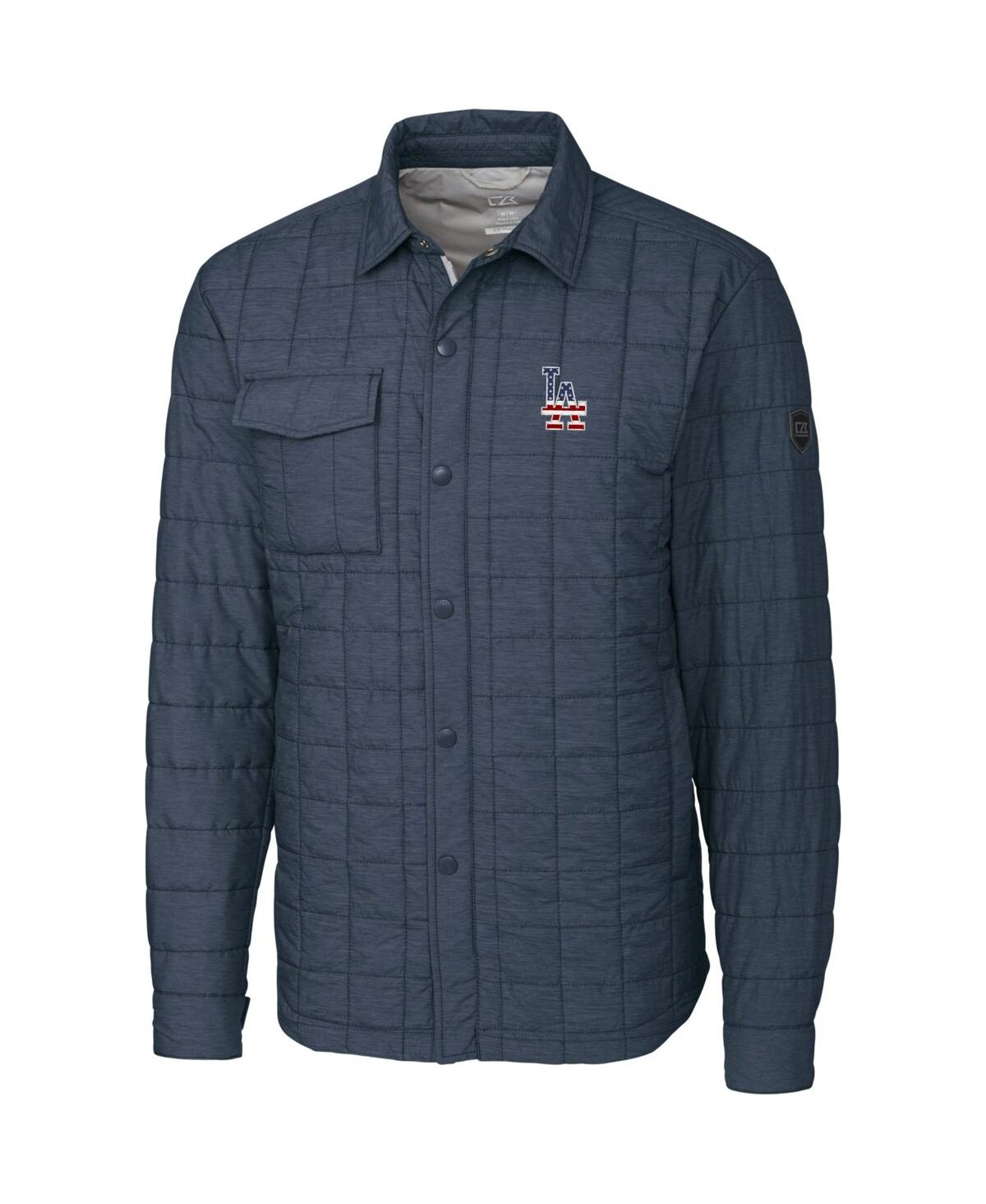 Men's Gray Los Angeles Dodgers Americana Rainier Full-Snap Shirt Jacket - Gray